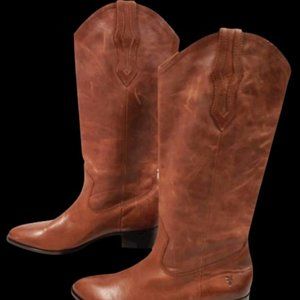 Frye Ray Western Pull-On Leather Boots